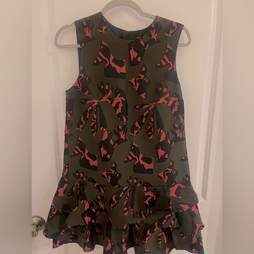 Banana Republic Camouflage Print Mini-Dress